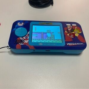 Mega man game Arcade Capcom Blue Handheld Console